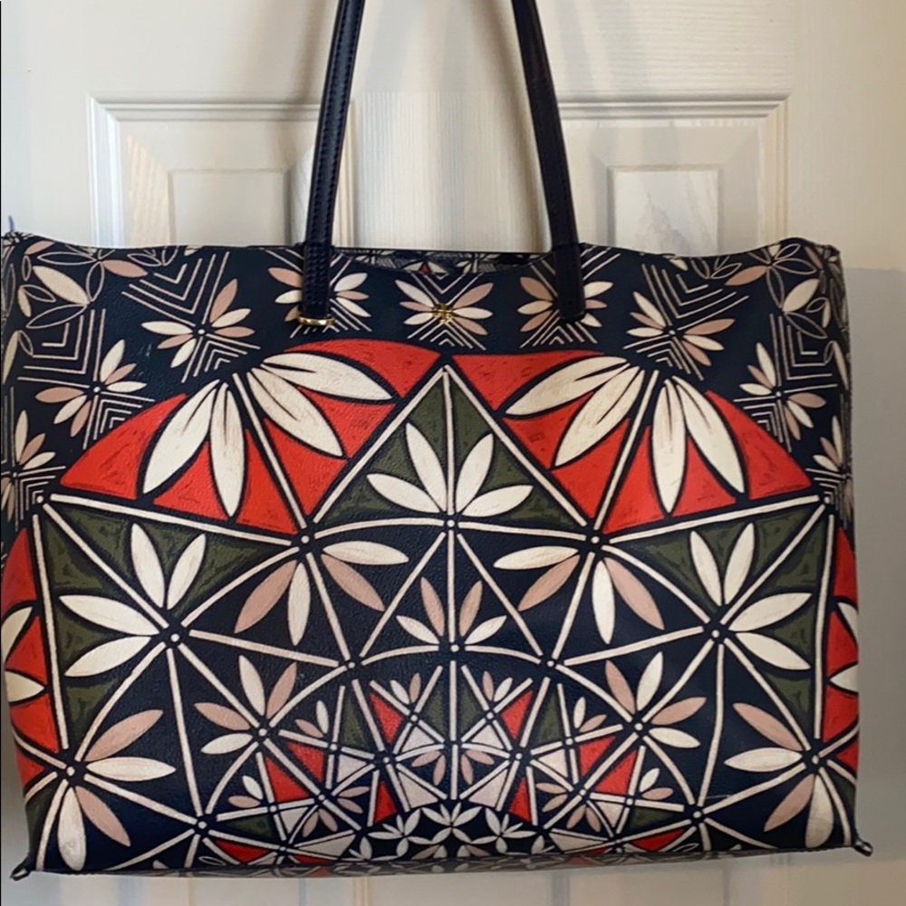 Tory Burch Multicolor Geometric Tote